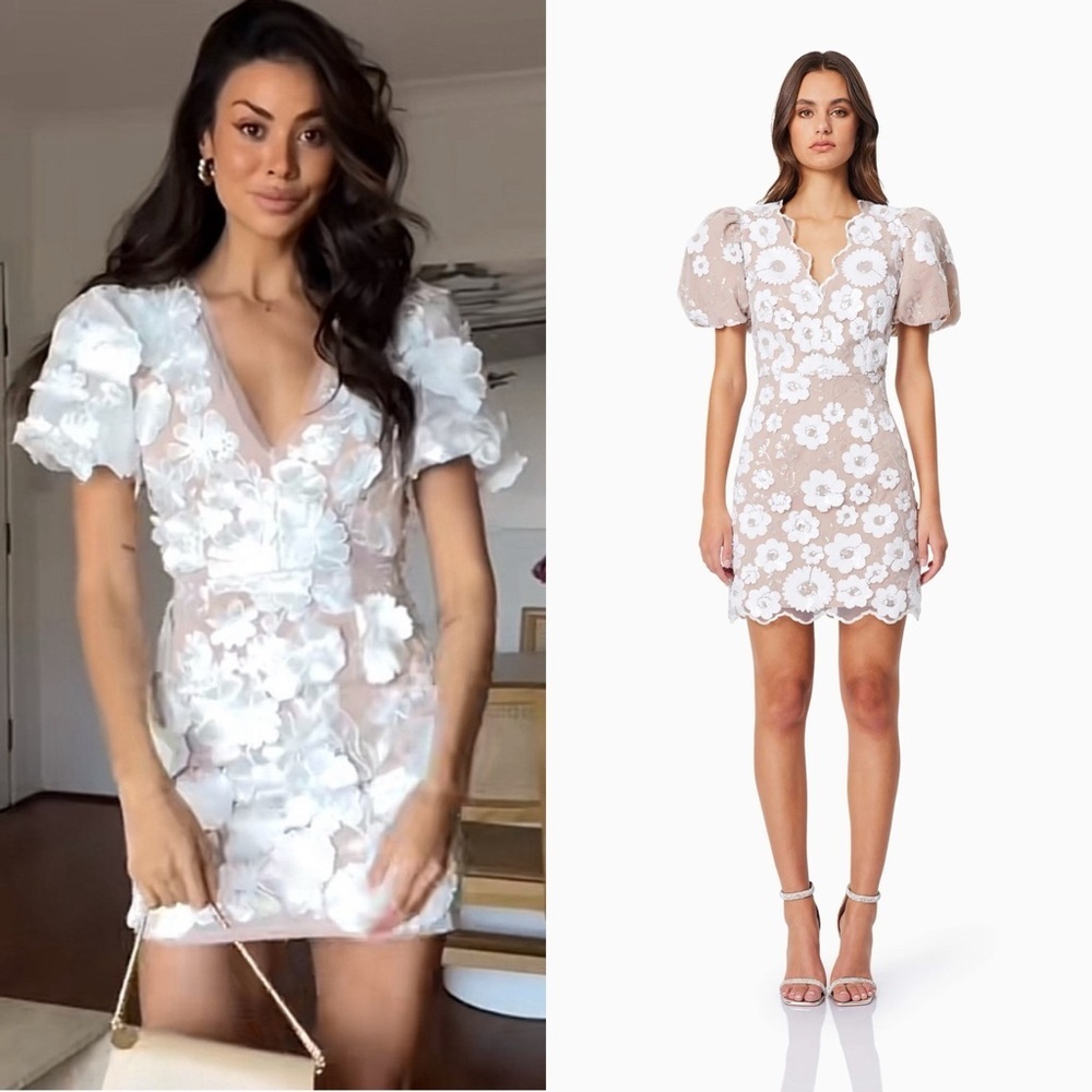 ELLIATT NWT Elodie Mini Puff Sleeve Dress XXL